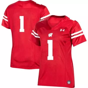 Джерси Under Armour Wisconsin Badgers, красный