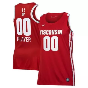 Джерси Under Armour Wisconsin Badgers, красный