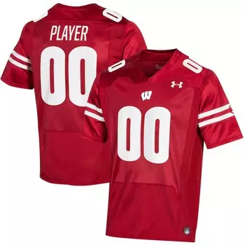 Джерси Under Armour Wisconsin Badgers, красный