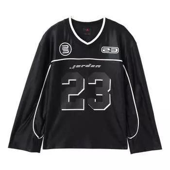 Джерси (WMNS) Air Jordan Long Sleeve Jersey Asia Sizing 'Black', черный
