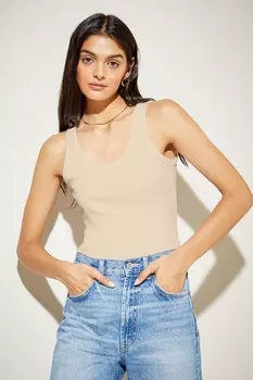 Джерси жилет с круглым вырезом Friends Like These, нейтральный