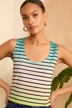 Джерси жилет с круглым вырезом Love & Roses, синий