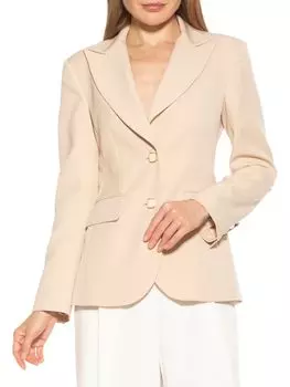 Джессика Пик Блейзер с лацканами Alexia Admor, цвет Oatmeal