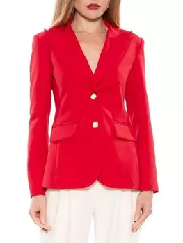 Джессика Пик Блейзер с лацканами Alexia Admor, красный