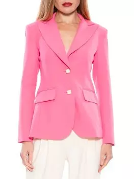 Джессика Пик Блейзер с лацканами Alexia Admor, цвет Hot Pink