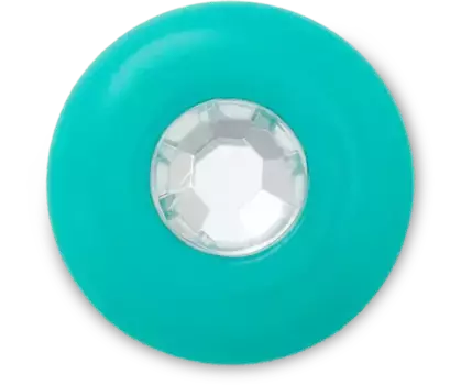 Джиббитсы Acrylic Turquoise Gem Crocs