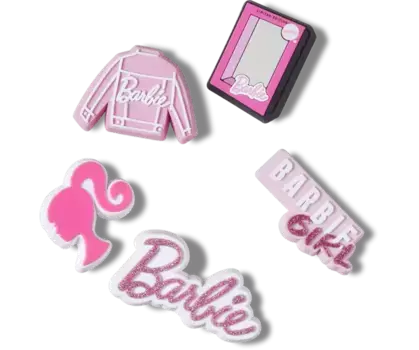 Джиббитсы Barbie Pink 5 Pack Crocs