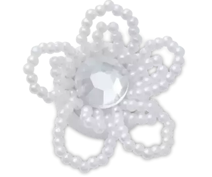 Джиббитсы Beaded Pearl Flower Crocs