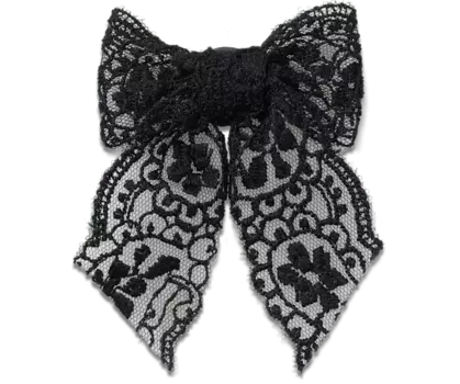 Джиббитсы Black Lace Bow Crocs