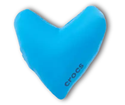 Джиббитсы Blue Puff Heart Crocs