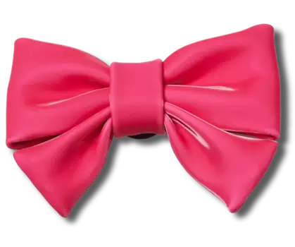 Джиббитсы Dark Romance Pink Bow Crocs