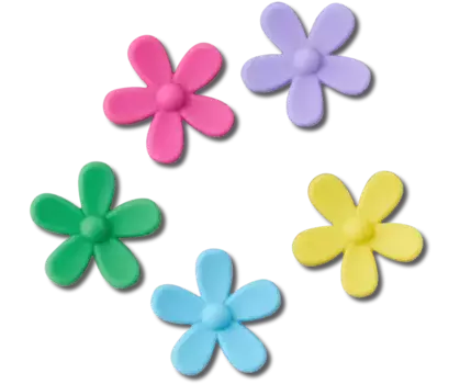 Джиббитсы Flower Power 5 Pack Crocs