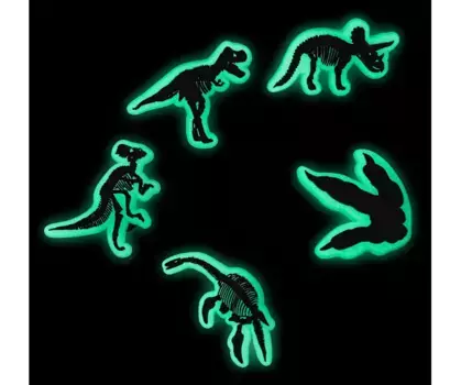 Джиббитсы Glow In The Dark Dino 5 Pack Crocs