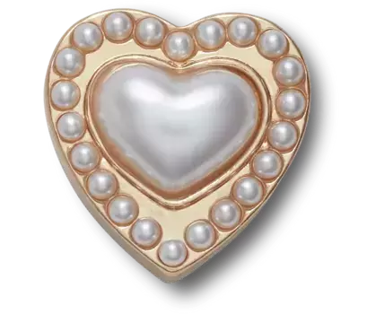 Джиббитсы Gold Pearl Heart Crocs