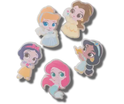 Джиббитсы Lights Up Disney Princess 5 Pack Crocs