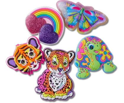 Джиббитсы Lisa Frank 5 Pack Crocs