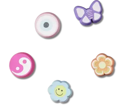 Джиббитсы Nostalgia Girly Eraser 5 Pack Crocs