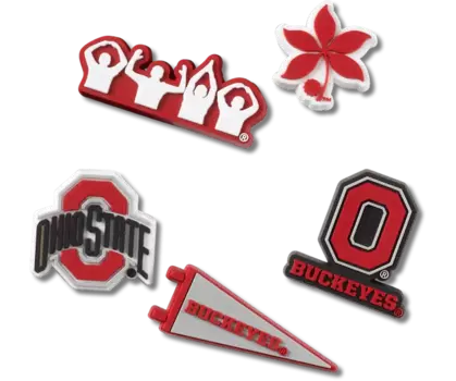 Джиббитсы Ohio State University 5 Pack Crocs