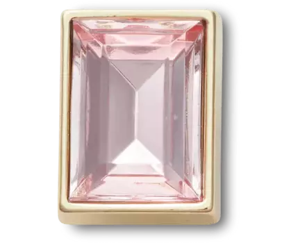 Джиббитсы Pink Rectangle Gem Crocs