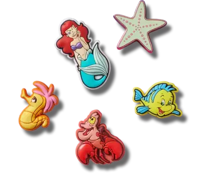 Джиббитсы Princess Ariel 5 Pack Crocs