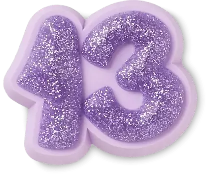 Джиббитсы Sparkly Number 13 Crocs