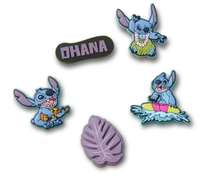 Джиббитсы Stitch Tropical 5 Pack Crocs