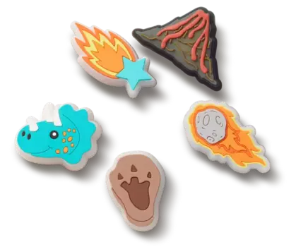 Джиббитсы The Mesozoic Era 5 Pack Crocs