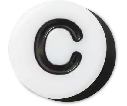 Джиббитсы Tiny Friendship Letter C Crocs