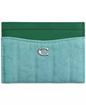 Джиговая картхолдер Essential Denim COACH, зеленый