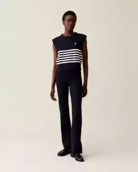 Джин Тото тканые женские брюки Claudie Pierlot, темно-синий