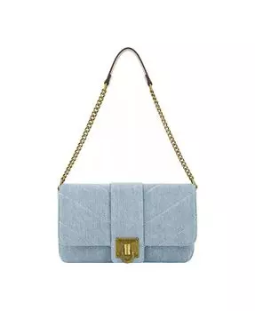 ДЖИНСОВАЯ ЛАТУННАЯ ФУРНИТУРНАЯ КЛАПАНКА True Religion, синий