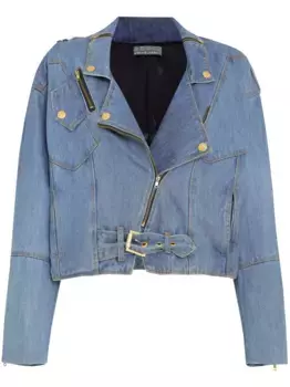 Джинсовая байкерская куртка Amap, синий