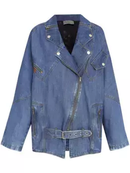 Джинсовая байкерская куртка Amap, синий