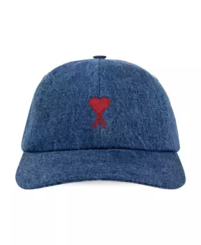Джинсовая бейсболка Ami Paris, синий