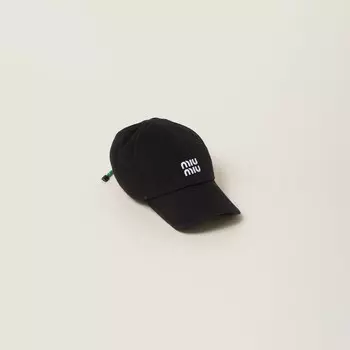 Джинсовая бейсболка Miu Miu, черный