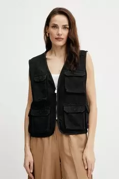 Джинсовая безрукавка Pinko, черный