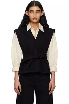 Джинсовая блуза-хазукл Lemaire, черный