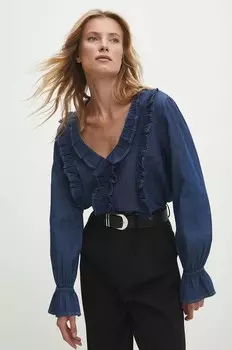 Джинсовая блузка Answear Lab, синий