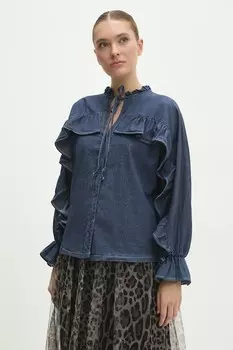 Джинсовая блузка Answear.Lab, синий