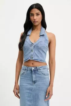 Джинсовая блузка Answear.Lab, синий