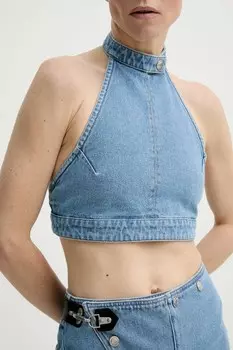 Джинсовая блузка ARINA Nanushka, синий