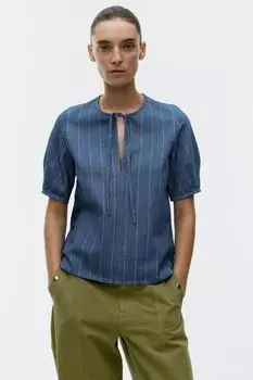 Джинсовая блузка Arket, синий