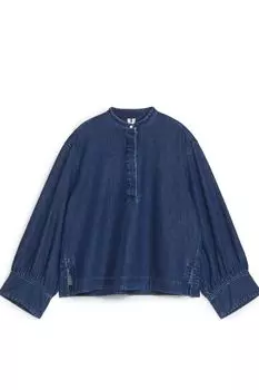 Джинсовая блузка Arket, синий