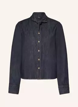 Джинсовая блузка Farilla с галстуком-бабочкой Opus, синий