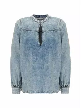 Джинсовая блузка Ganni