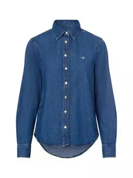 Джинсовая блузка Gant, серый