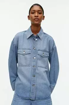 Джинсовая блузка H&M, синий