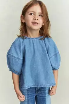 Джинсовая блузка H&M, синий