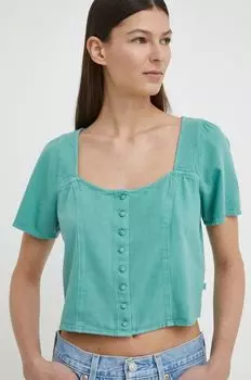 Джинсовая блузка Levi's, зеленый