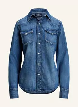 Джинсовая блузка Polo Ralph Lauren, синий